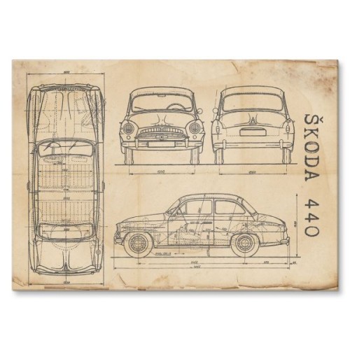 Skoda 440 Patent Retro