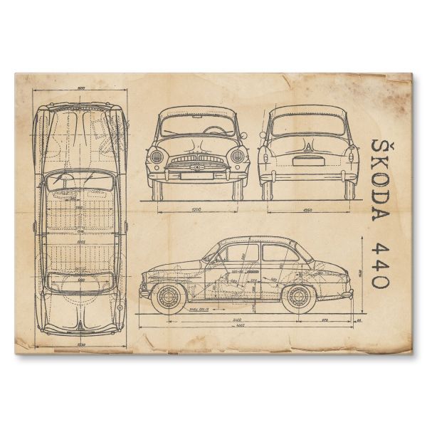 Skoda 440 Patent Retro
