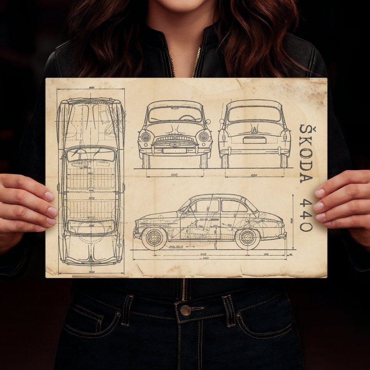 Skoda 440 Patent Retro
