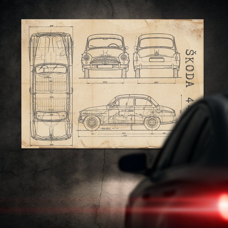 Skoda 440 Patent Retro