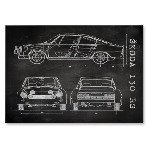Skoda 130 RS Patent Slate
