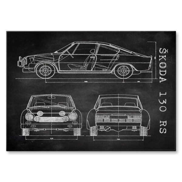 Skoda 130 RS Patent Slate