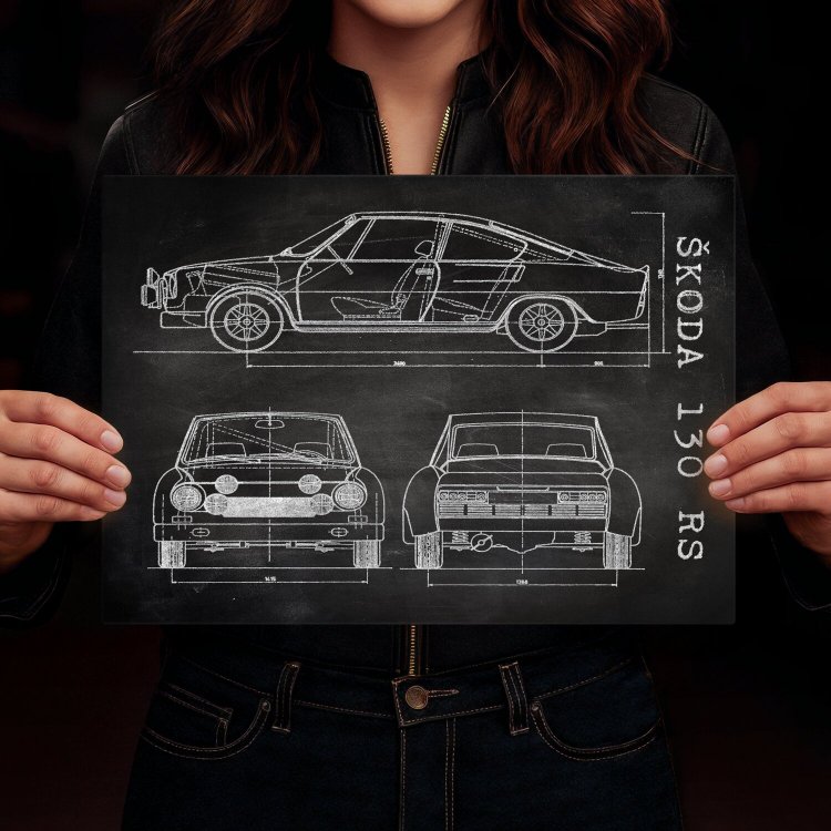 Skoda 130 RS Patent Slate