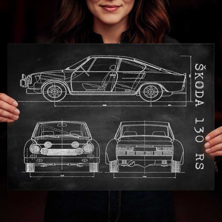Skoda 130 RS Patent Slate
