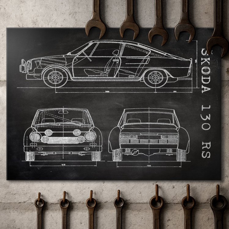 Skoda 130 RS Patent Slate