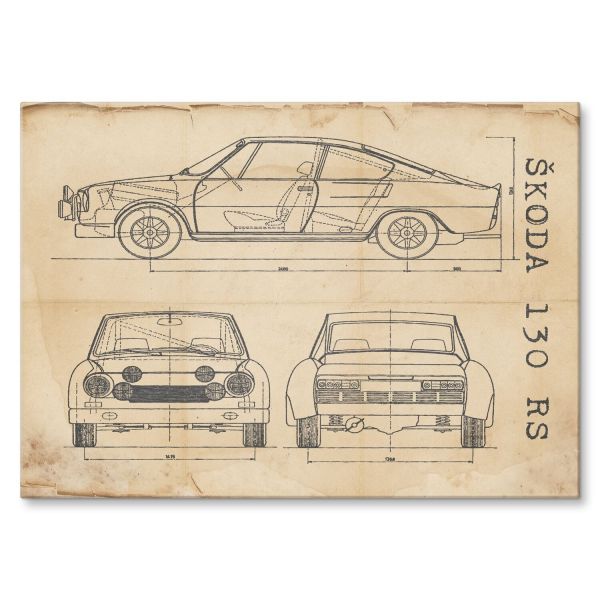 Skoda 130 RS Patent Retro