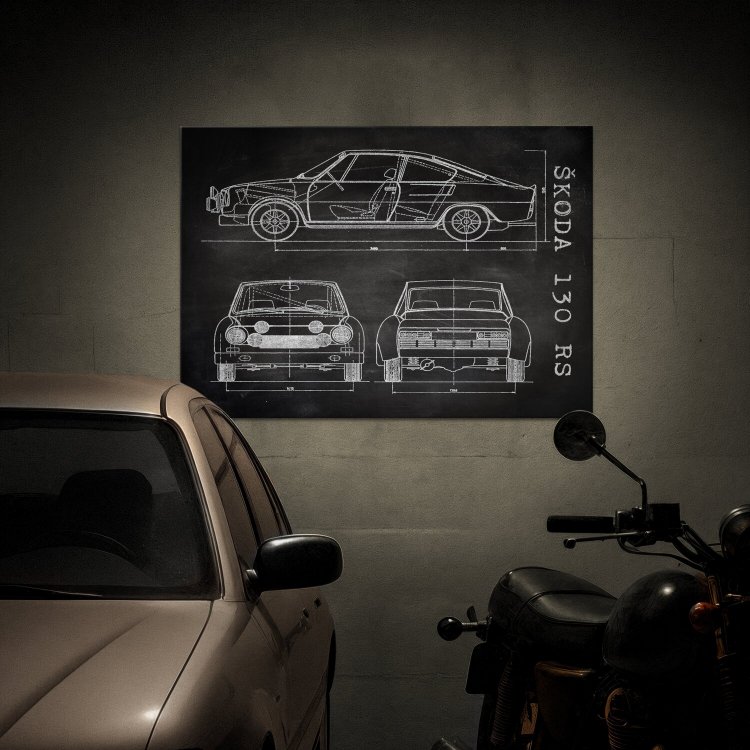 Skoda 130 RS Patent Slate