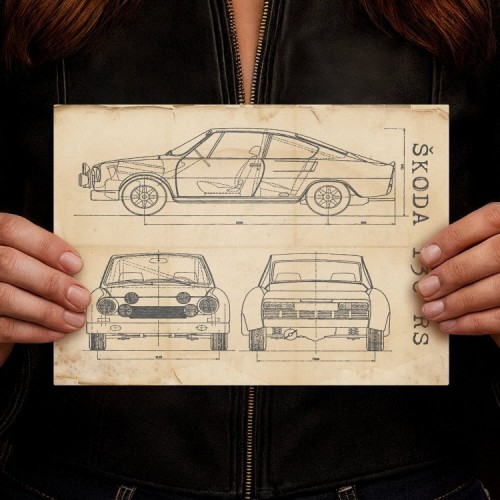 Skoda 130 RS Patent Retro