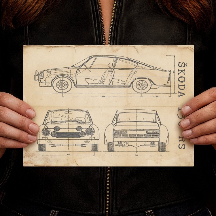 Skoda 130 RS Patent Retro