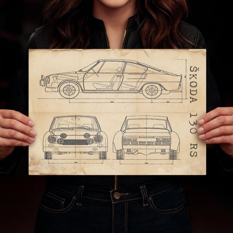 Skoda 130 RS Patent Retro