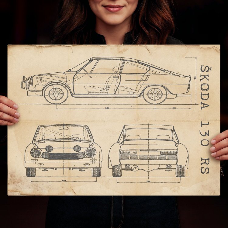 Skoda 130 RS Patent Retro