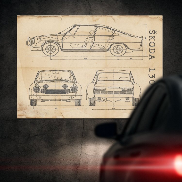 Skoda 130 RS Patent Retro