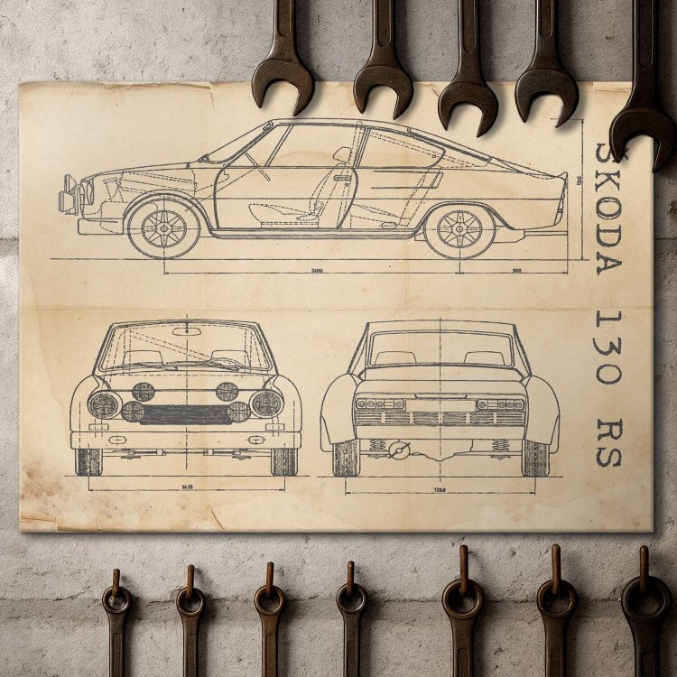 Skoda 130 RS Patent Retro