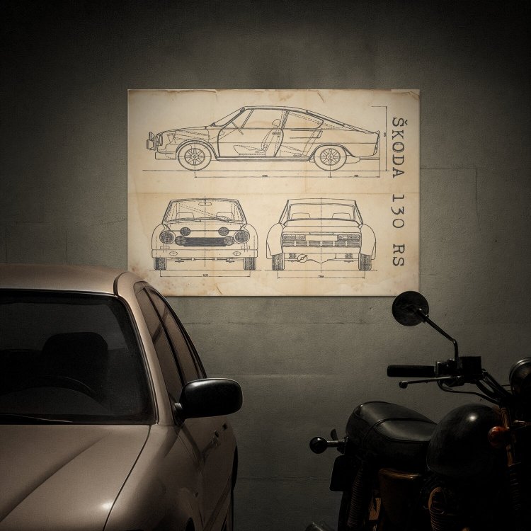 Skoda 130 RS Patent Retro