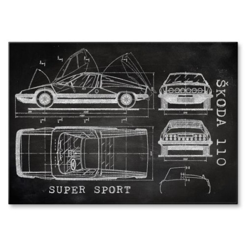 Skoda 110 SPORT Patent Slate