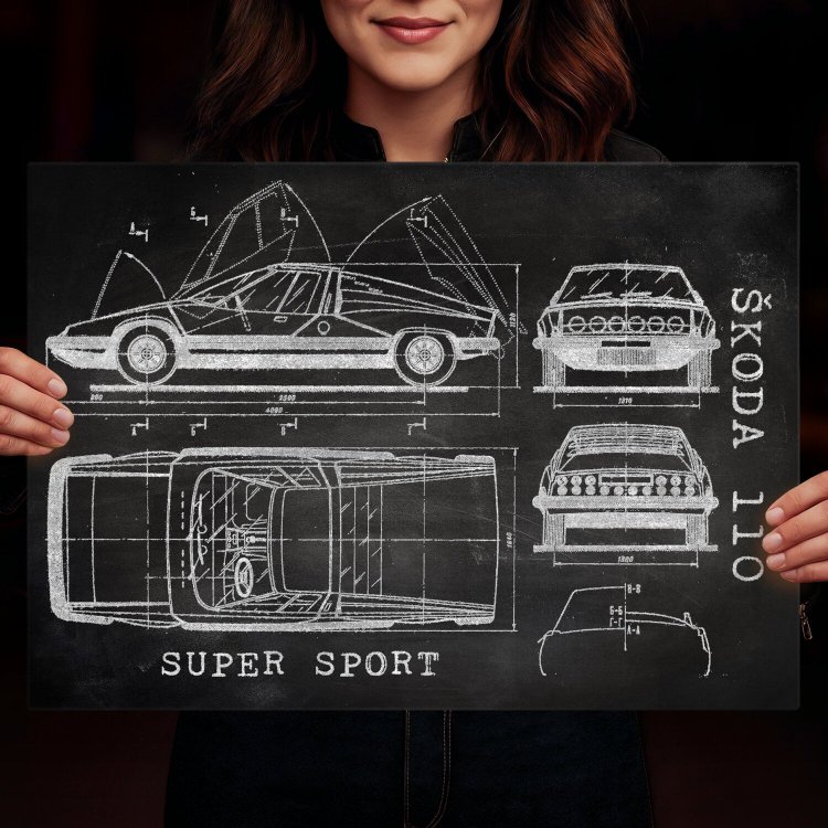 Skoda 110 SPORT Patent Slate