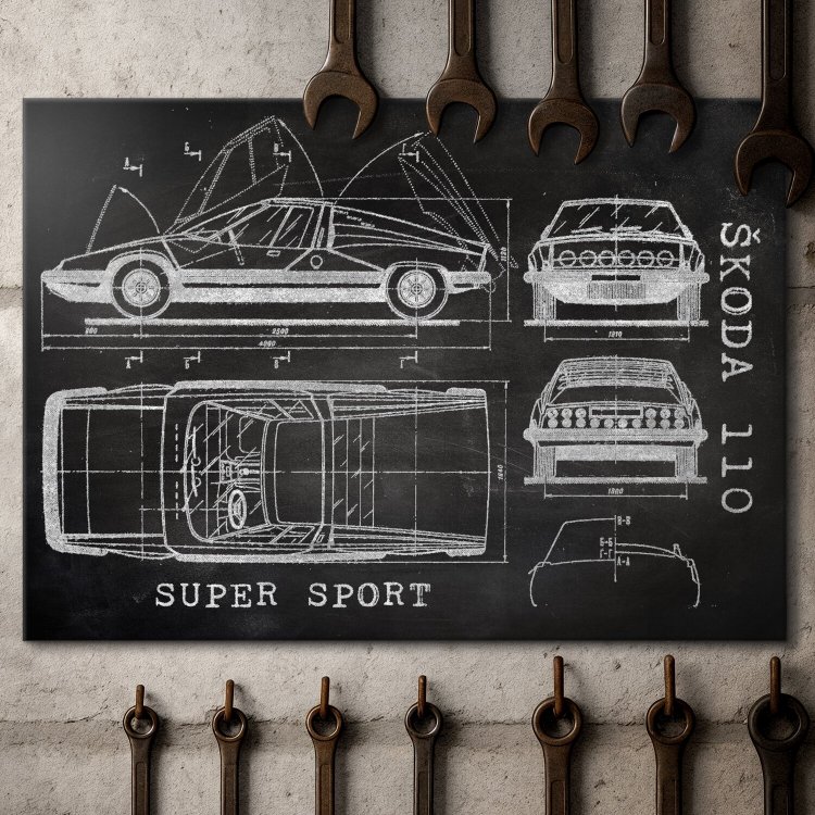 Skoda 110 SPORT Patent Slate