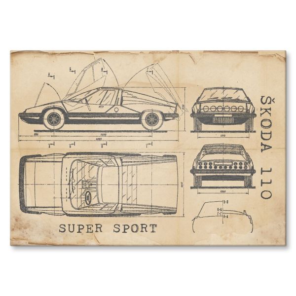 Skoda 110 SPORT Patent Retro