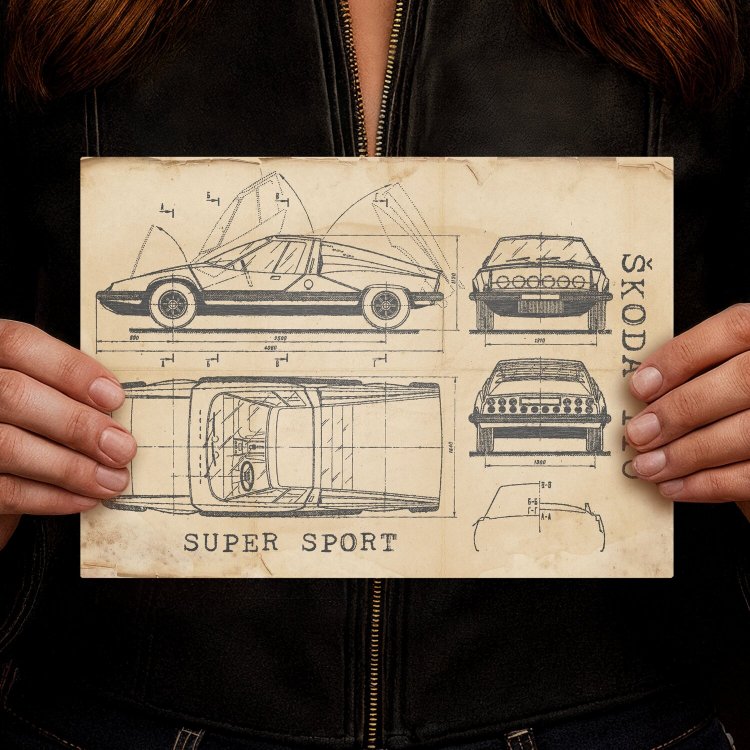 Skoda 110 SPORT Patent Retro