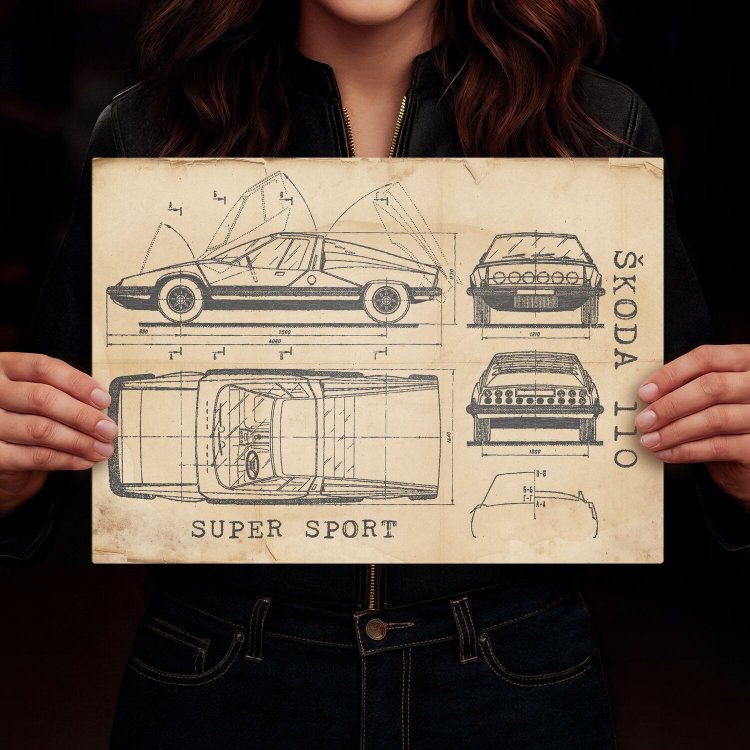 Skoda 110 SPORT Patent Retro