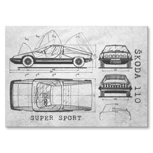 Skoda 110 SUPER SPORT Patent Stone