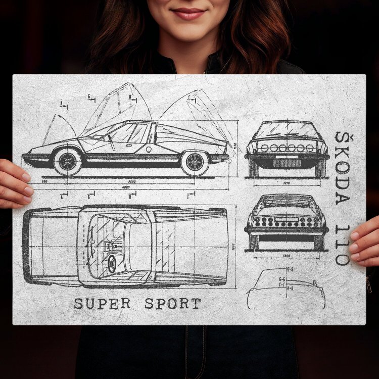 Skoda 110 SUPER SPORT Patent Stone