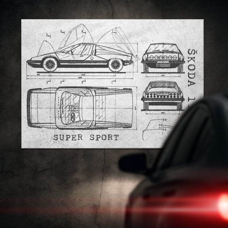 Skoda 110 SUPER SPORT Patent Stone