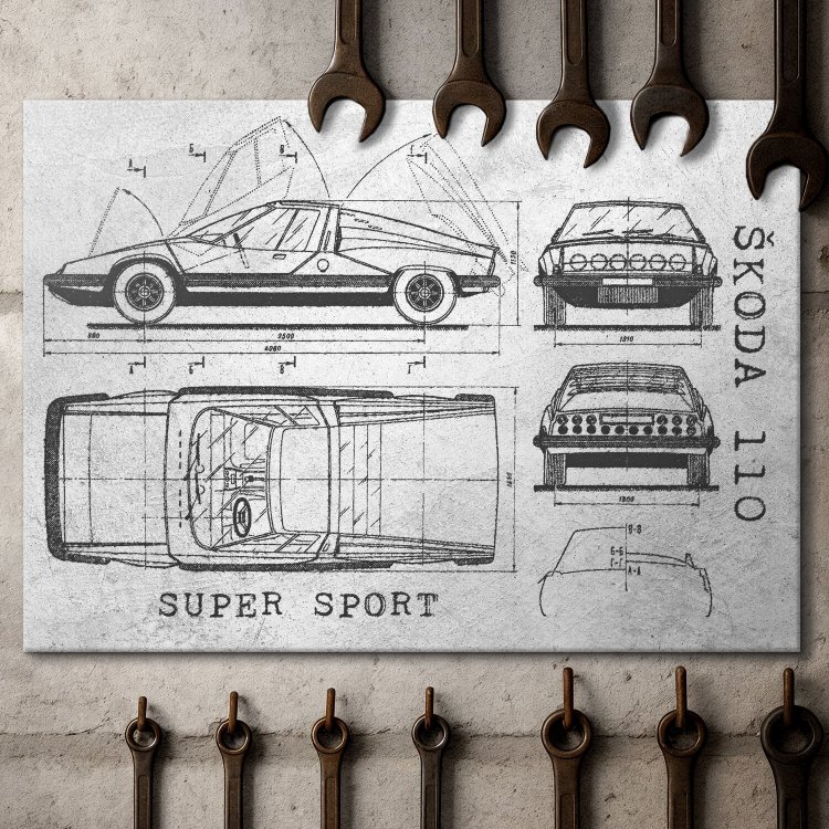 Skoda 110 SUPER SPORT Patent Stone