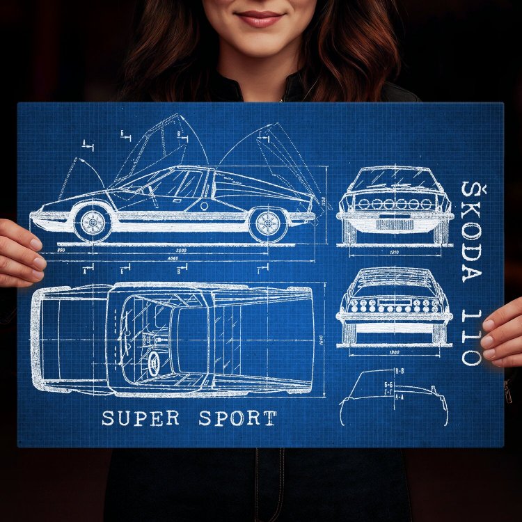 Skoda 110 SUPER SPORT Patent Tech