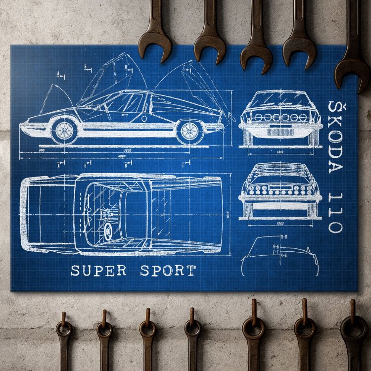 Skoda 110 SUPER SPORT Patent Tech