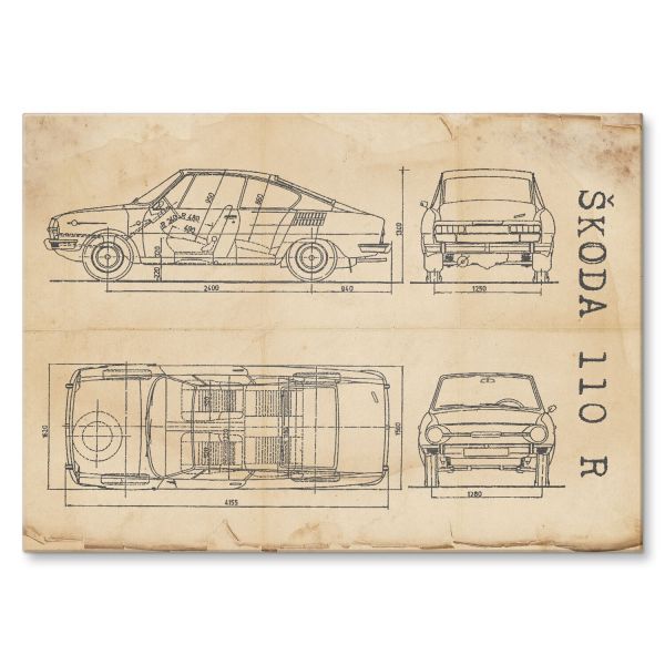 Skoda 110 R Patent Retro