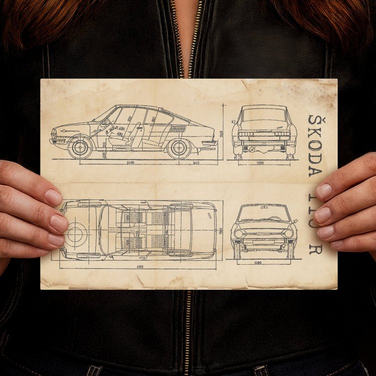 Skoda 110 R Patent Retro