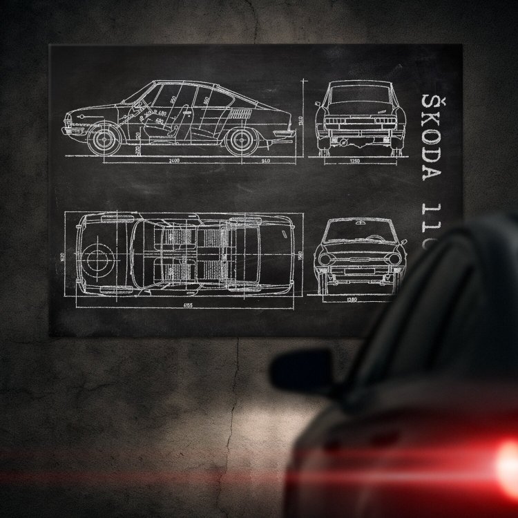 Skoda 110 R Patent Slate