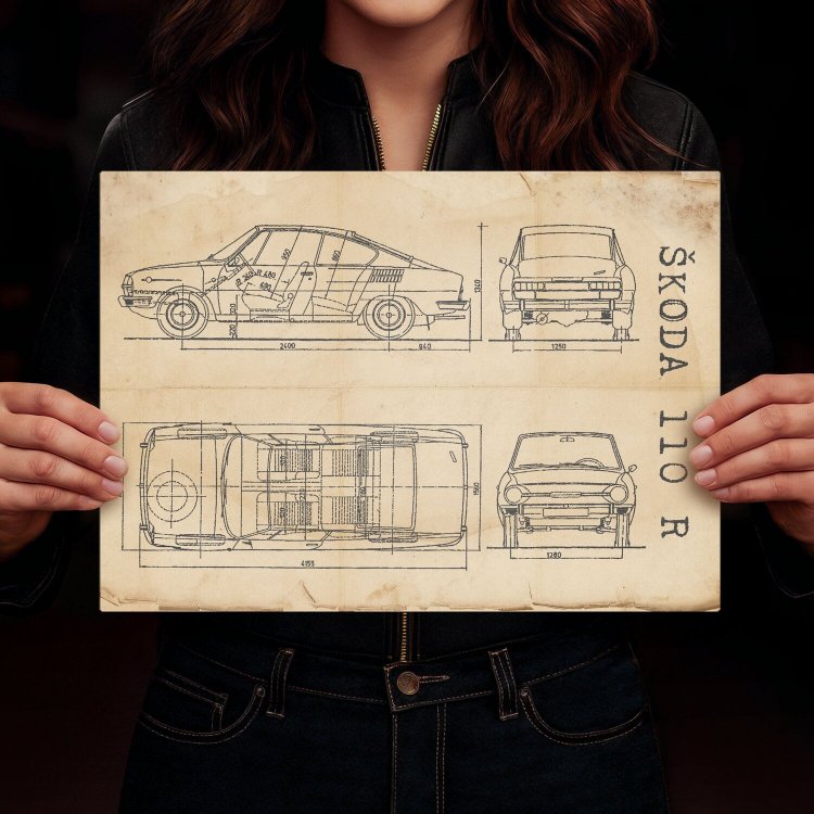 Skoda 110 R Patent Retro