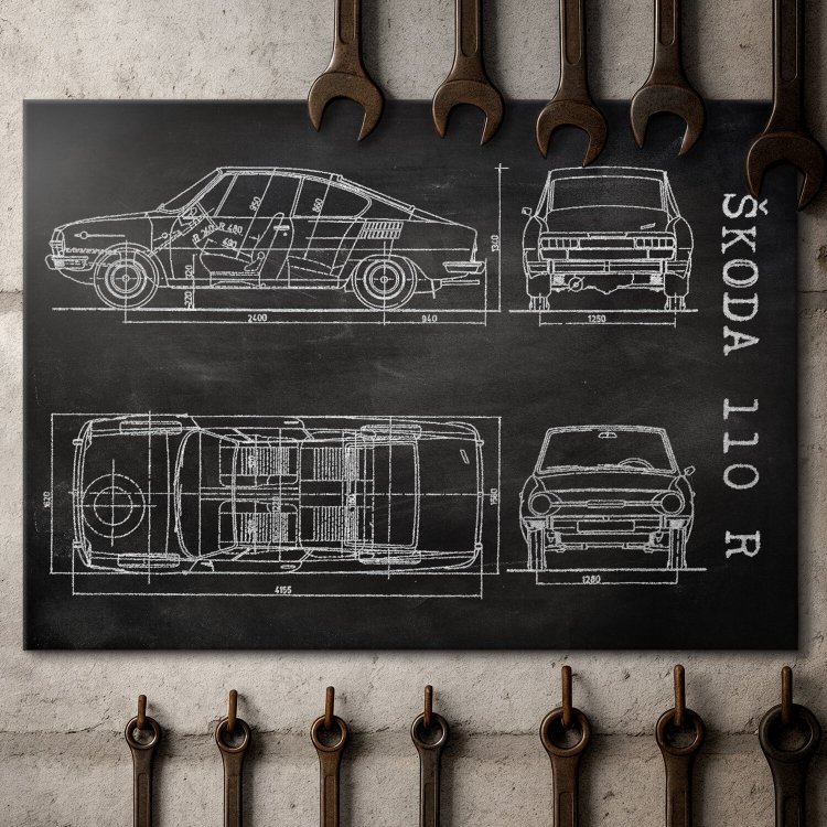 Skoda 110 R Patent Slate