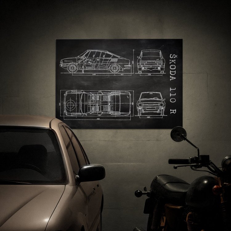 Skoda 110 R Patent Slate
