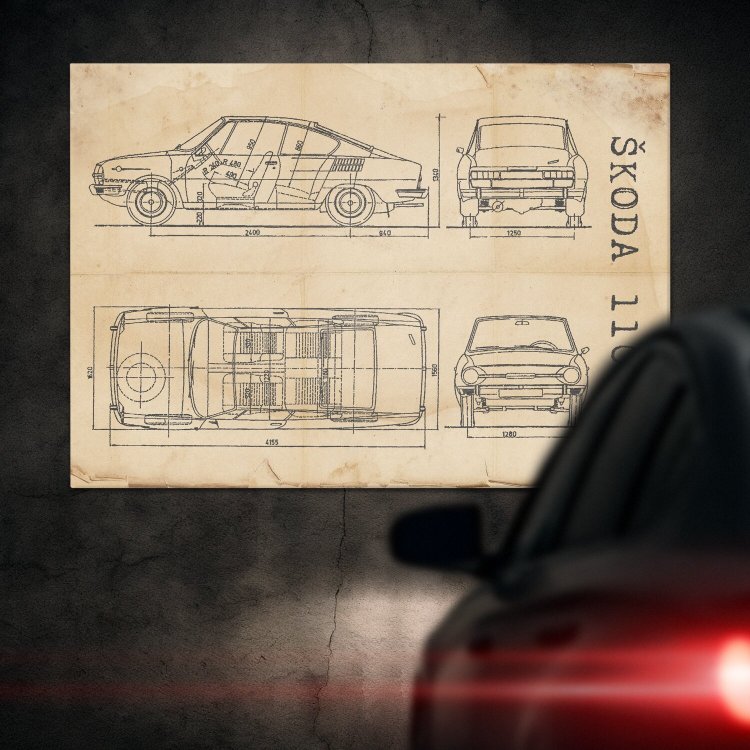 Skoda 110 R Patent Retro