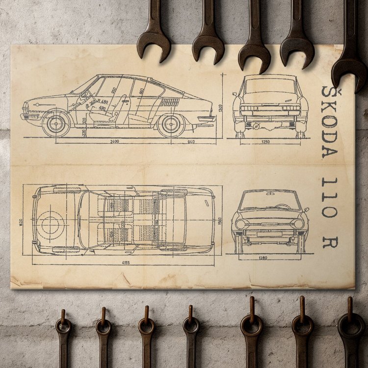 Skoda 110 R Patent Retro