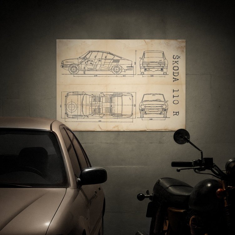 Skoda 110 R Patent Retro