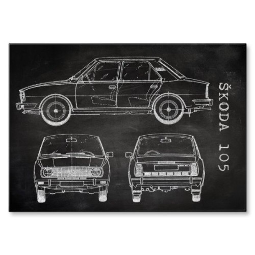 Skoda 105  Patent Slate