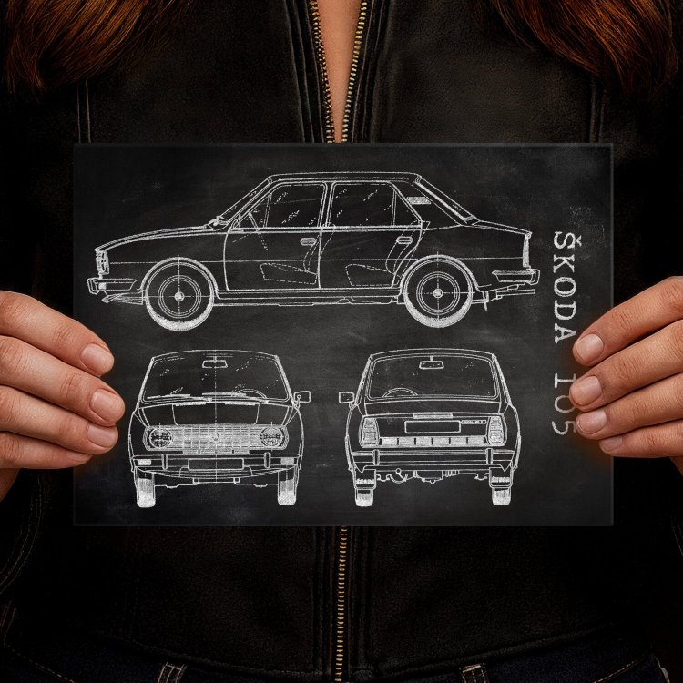 Skoda 105  Patent Slate