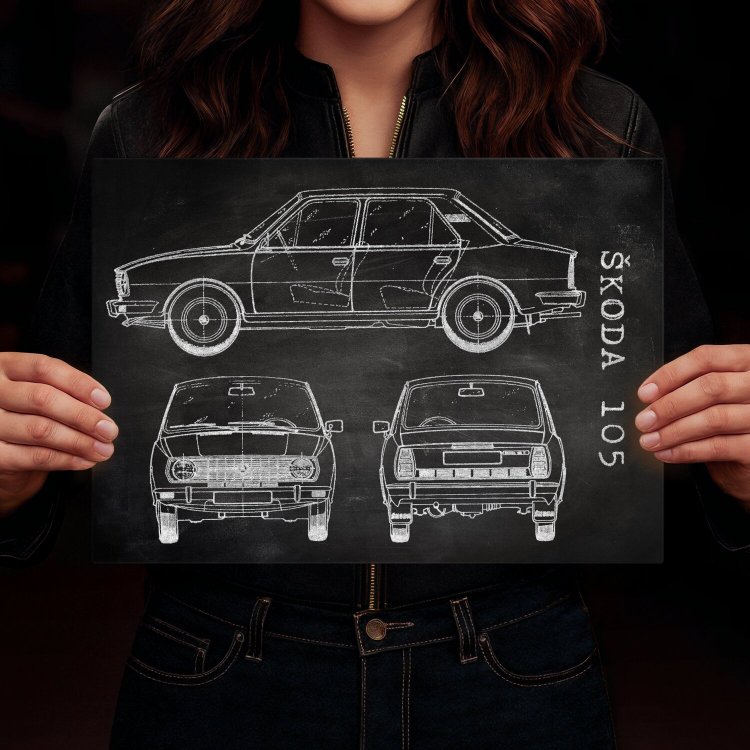 Skoda 105  Patent Slate