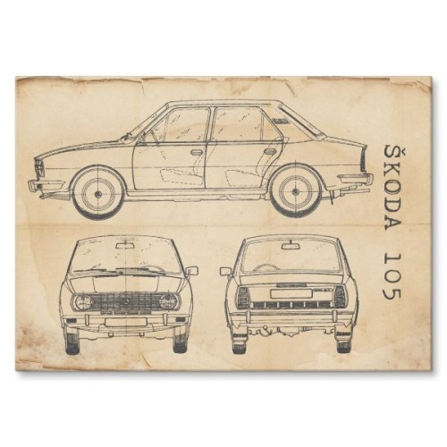 Skoda 105 Patent Retro