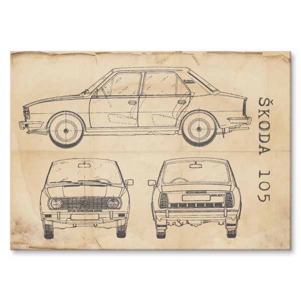 Skoda 105 Patent Retro
