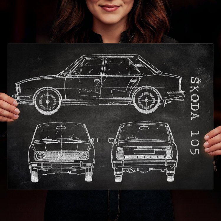 Skoda 105  Patent Slate