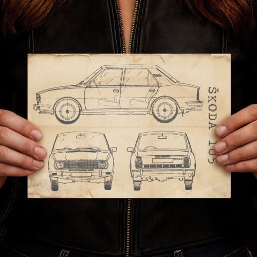 Skoda 105 Patent Retro