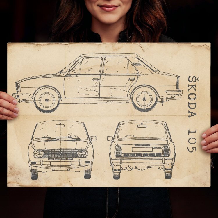 Skoda 105 Patent Retro