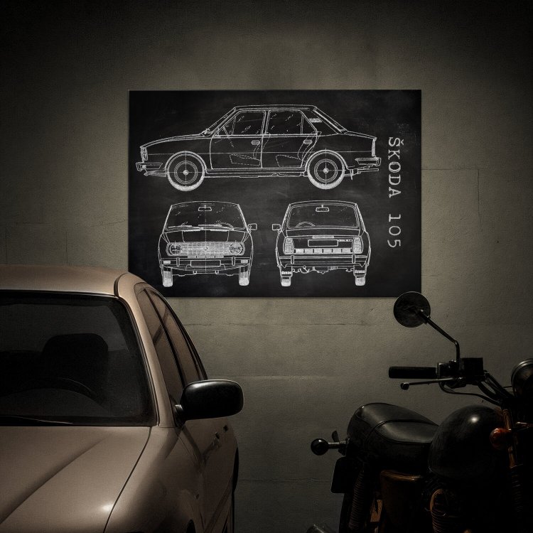 Skoda 105  Patent Slate