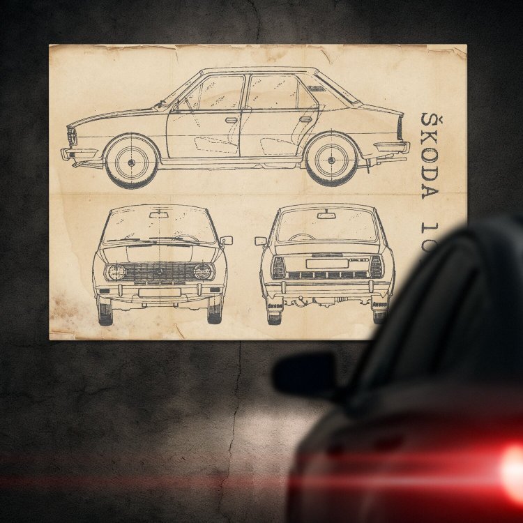 Skoda 105 Patent Retro