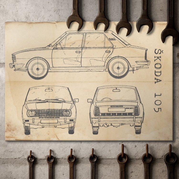 Skoda 105 Patent Retro